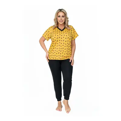 Queen Plus Size Mustard Pyjamas