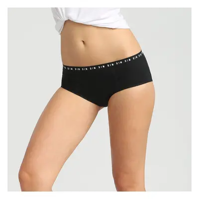 DIM MENSTRUAL NIGHT BOXER - Night and day menstrual panties - black