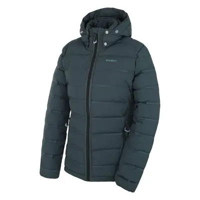 Women's down jacket HUSKY Donnie black green