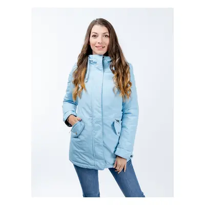 Women's reversible parka GLANO - light/dark blue