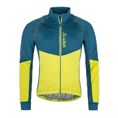 Yellow-blue men's sports softshell jacket Kilpi Zain-M