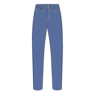 WOMEN'S JEANS L-JE-4002 D.Blue