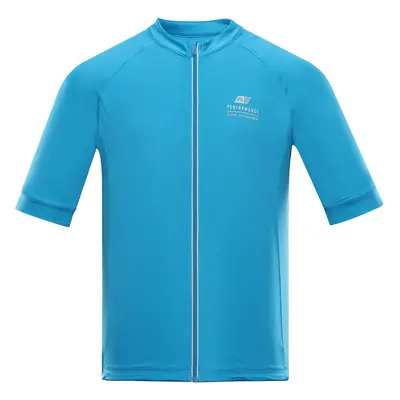 Men's cycling jersey ALPINE PRO SAGEN neon atomic blue