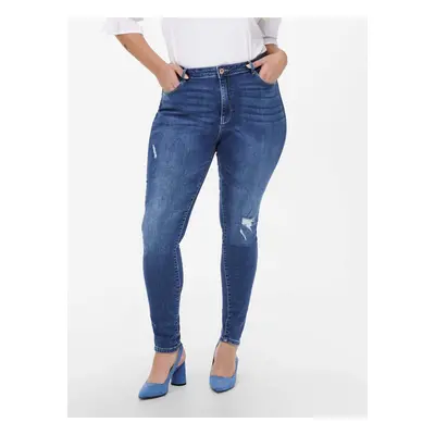 Blue Skinny Fit Jeans ONLY CARMAKOMA Laola - Nők