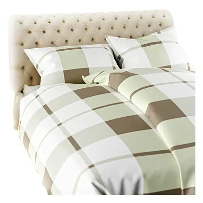 Edoti Checked flannel bedding A774