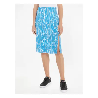 Blue Women's Patterned Skirt Tommy Jeans - Women