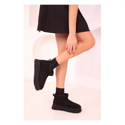 Soho Black Suede Women's Boots & Booties