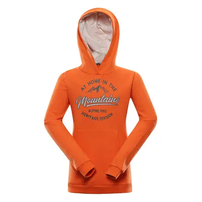 Children's hoodie ALPINE PRO MODALO spicy orange variant pd