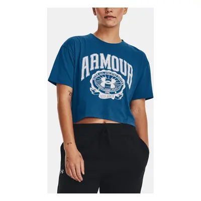 Under Armour T-Shirt UA COLLEGIATE CREST CROP SS-BLU - Women