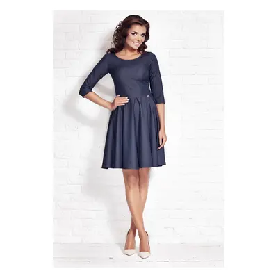 Awama Woman's Dress A76 Navy Blue