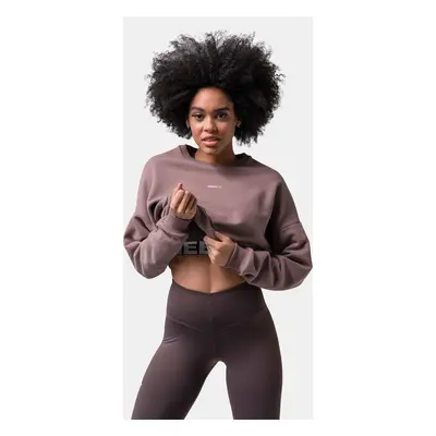 Women's sweatshirt Nebbia Loose Fit Sweatshirt "Feeling Good" brown M/L