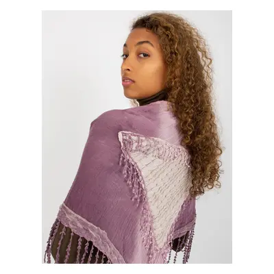 Women's purple muslin scarf