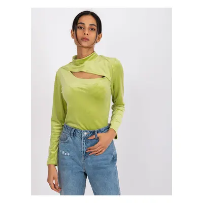 Light green velour blouse cut Kigali