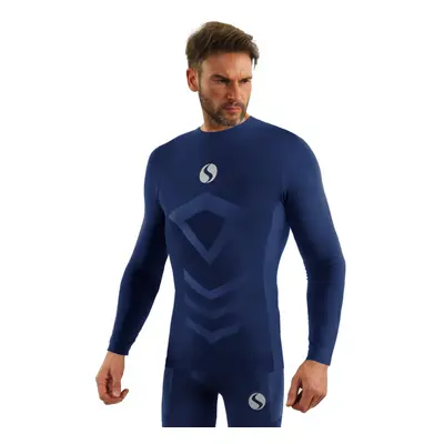 Sesto Senso Man's Thermo Longsleeve Top CL40 Navy Blue