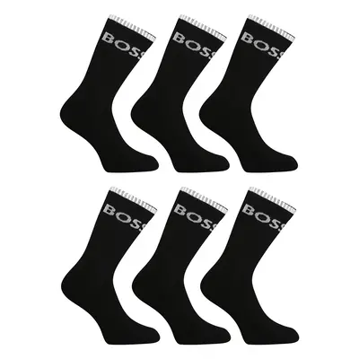 6PACK socks Hugo Boss high black