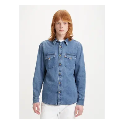 Levi&#39;s Blue Mens Denim Shirt Levi&#39;s® Western - Men