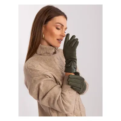 Khaki Elegant Women's Gloves