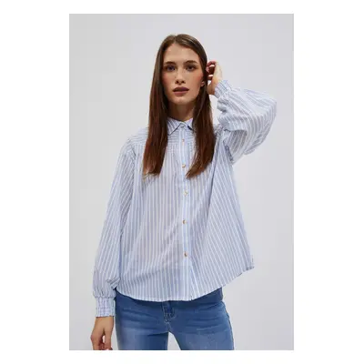 WOMEN'S SHIRT L-KO-4009 BÍLO_BLUE