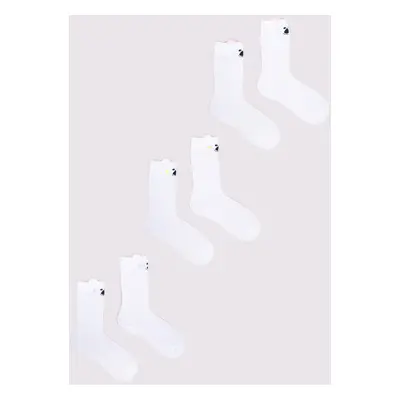 Yoclub Kids's 3Pack Girl's Knee-High Socks SKA-0097G-AA0B