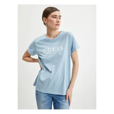 Light blue women's T-Shirt Guess - Women