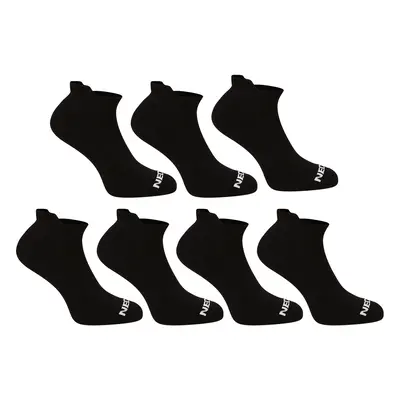 7PACK Nedeto low black socks