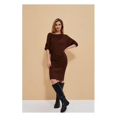 Warm dress with 3/4 sleeves