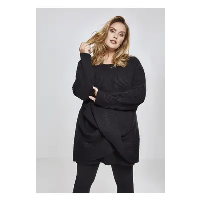 Women's Wrap Sweater - Black