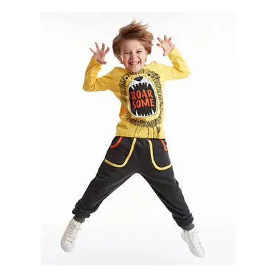 Denokids Roar Lion Boys T-shirt Pants Suit