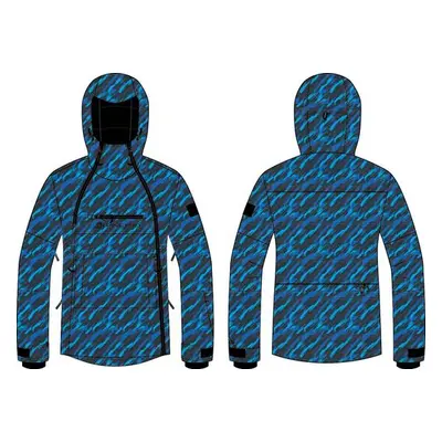 Men's ski jacket with membrane ALPINE PRO GHAD electric blue lemonade variant PA