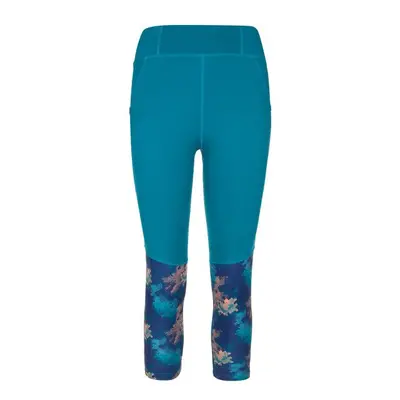 Women's 3/4 fitness leggings Kilpi SOLAS-W turquoise