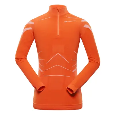 Men's quick-drying underwear - T-shirt ALPINE PRO LUBIN SPICY ORANGE