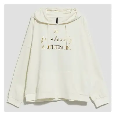 Hoodie with decorative lettering