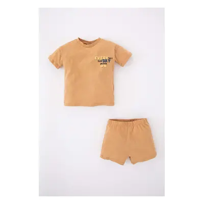 DEFACTO Baby Boy Slogan Printed 2-Piece Set