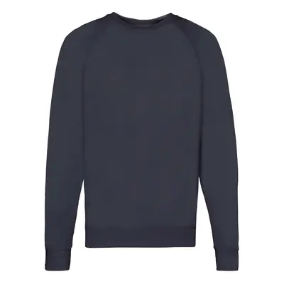 Navy blue men's sweatshirt Lightweight Raglan Sweat Fruit of the Loom