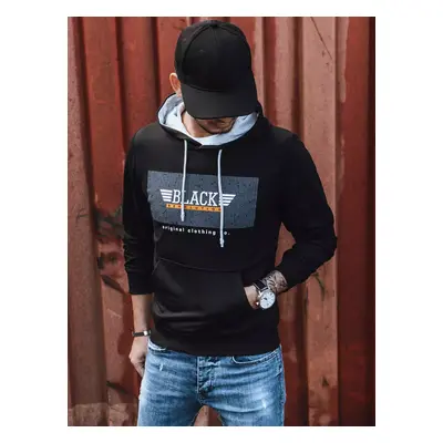 Black men's sweatshirt with Dstreet print