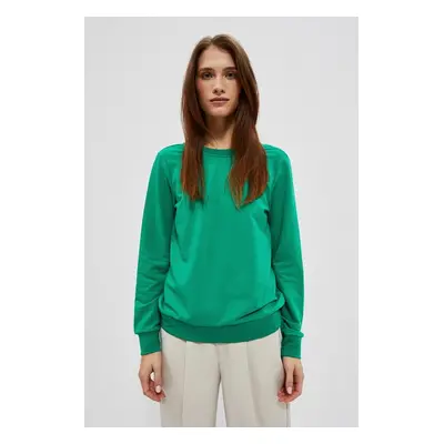 Sweatshirt with neckline on back