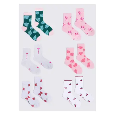 Yoclub Kids's 6Pack Children's Socks SKA-0006G-AA00-009