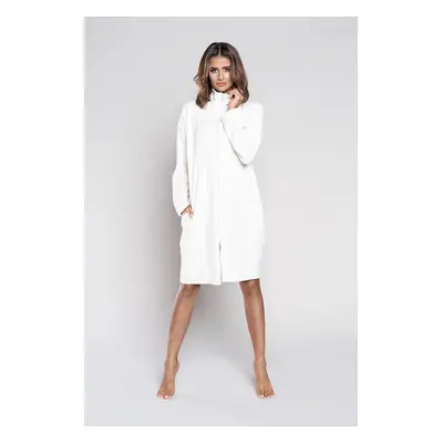 Gala robe with long sleeves - ecru