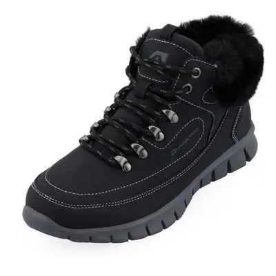 Women's winter shoes with alpine fur for ALPINE PRO CORMA black