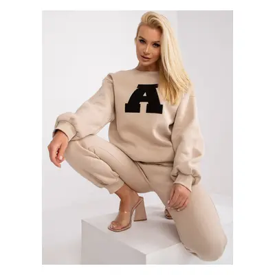 Cotton tracksuit Edvige in beige color