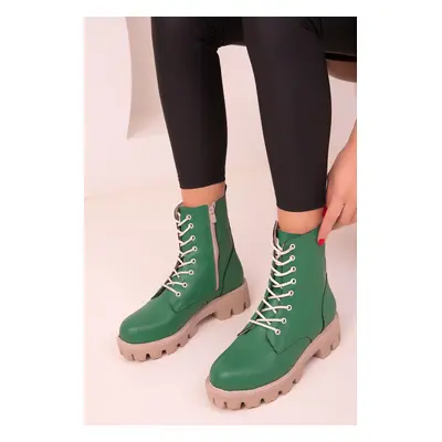 Soho Women's Green Boots & Booties