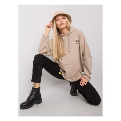 Beige kangaroo sweatshirt