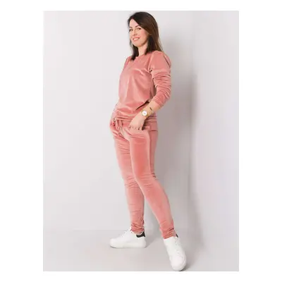 Powder pink velour set