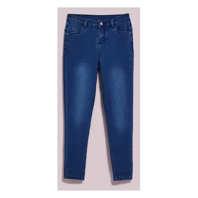 WOMEN'S JEANS L-JE-4014 D.Blue