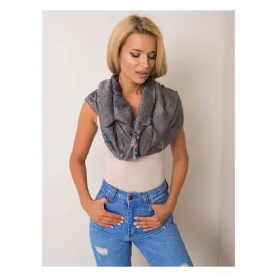 Scarf with a gray pattern