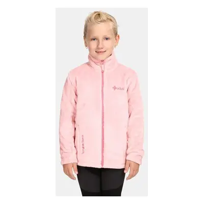 Girls' cotton sweatshirt Kilpi HALI-JG Light pink