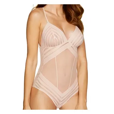 Women's elegant bodysuit Luna - beige