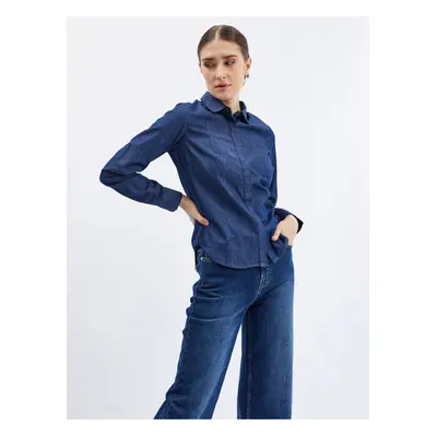 Orsay Dark blue denim shirt - Women