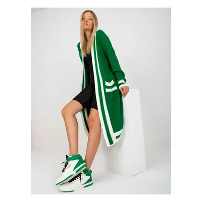 Green oversized long cardigan RUE PARIS