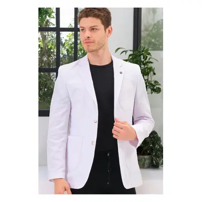 C9059 DEWBERRY MEN'S JACKET-PLAIN WHITE